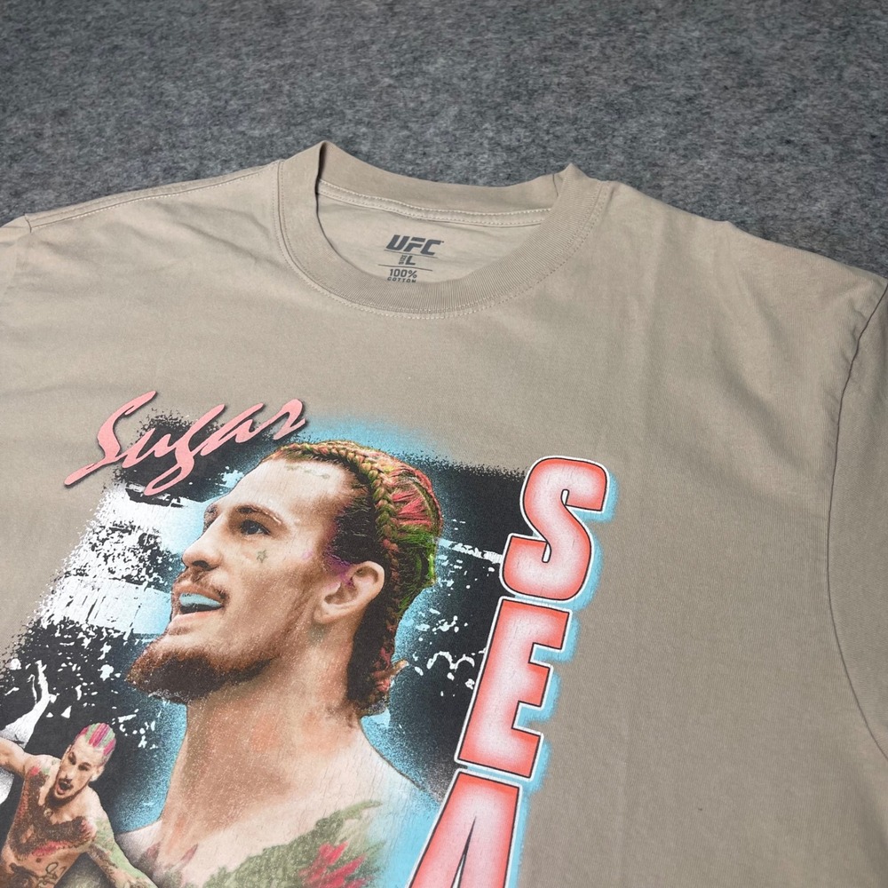 UFC Sean O'Malley Sugar Graphic T-Shirt Mens Large‎ MMA Fighter Tee